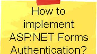 Implement ASP.NET Forms Authentication | Forms Auth in ASP.NET | ASP.NET Interview Questions
