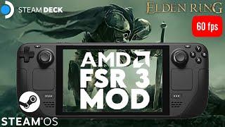 FSR 3 Mod Elden Ring Steam Deck by PureDark FSR3 Frame Generation Mod #steamdeck #fsr3 #eldenring