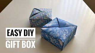 Super Easy DIY Origami Gift Box Tutorial