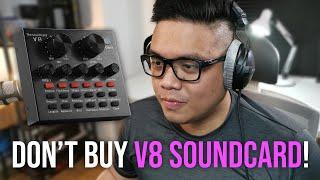 DO NOT BUY THE V8 SOUNDCARD (Especially with BM800)