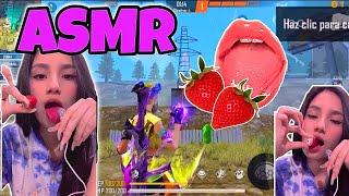 ASMR COMIENDO FRESAS CONGELADAS - CRUNCH