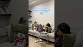 Test whether my teen can really hear us or not #funnyvideo #comedy #testing #reaction