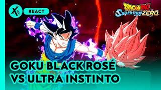 Gameplay Goku Black Rosé Vs Ultra Instinto Presságio - Drabon Ball Sparking Zero