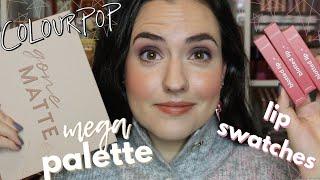 NEW ColourPop Gone Matte Mega Palette + NEW Blotted Lip Forumla | Swatches + Comparisons