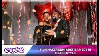 (VIDEO) Reactions As Kemi Adetiba and Oscar Heman-Ackah Ties The Knot