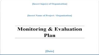 DOWNLOAD the Monitoring and Evaluation Plan Template | Free M&E PLan Template Watch Video