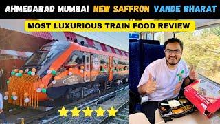 Brand New Saffron Ahmedabad Mumbai Vande Bharat Express Inaugural Journey with Food Review