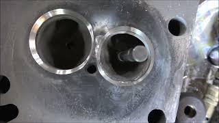 Cast Iron Cylinder Head Extreme Porting Weld up the Holes and Seats and Make it New Again!!