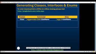 Angular cli generate class, interface and enum
