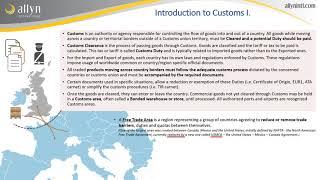 Introduction to customs classification - p1 - Customs and customs clearance - about HS and HTS