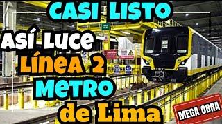 Línea 2 Metro de Lima Casi Listo Primer Subterráneo del Perú