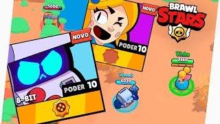 INCRÍVEL! JOGUEI COM O NOVO BRAWLER "8-BIT" NO BRAWL STARS