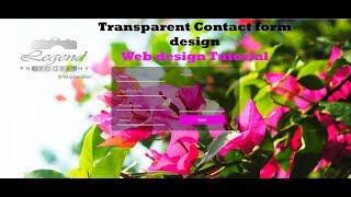 Transparent Contact us form Using HTML and CSS contact form design webdesign tutorial||Coding Room||