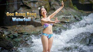 Goa Rang Reng Waterfall Gianyar Bali Indonesia