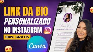 Como criar um LINK DA BIO PERSONALIZADO para o Instagram no Canva [ATUALIZADO 2023]