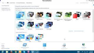 how to change desktop and screen saver  in windows 8,8 1