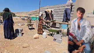 Meeting with Javad in the hospital and completing the walls of the house