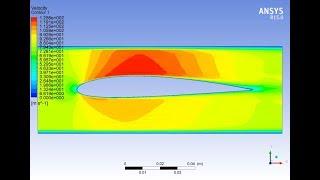 Animation & CFD Analysis for 2D Airfoil wing using ANSYS Fluent