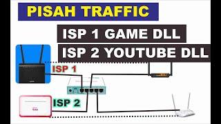 Cara seting Mikrotik ISP 1 Game ISP 2 Youtube dll