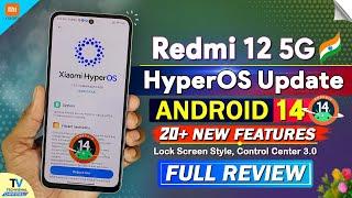 Redmi 12 5g HyperOS Update V1.0.1.0 Android 14 Update Features | Redmi 12 5g New Android 14 Update