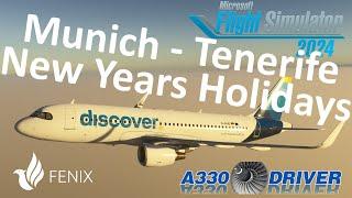 New Years Holidays: Escaping the Cold | Munich - Tenerife Airbus A320 | Real Airbus Pilot