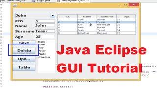 Java Eclipse GUI Tutorial 13 # How to refresh JTable after insert delete or update the data in Java