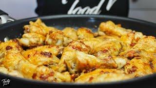 It's Easy and Very Tasty! Chicken wings in the pan!