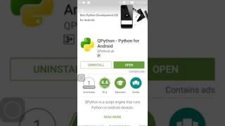 Run python on android Qpython