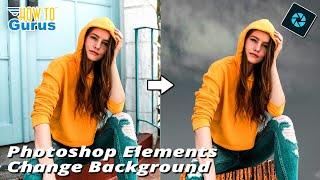 Easiest Way to Replace Backgrounds in Photoshop Elements! (No Experience Needed!)