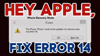 iTunes Error 14 and Data Recovery---Let Apple Hear You!