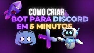 CRIE seu PRÓPRIO BOT para DISCORD EM 5 MINUTOS! DiscordJS v14 | Bot para Discord + JavaScript