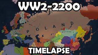 AOC2: WORLD WAR 2 to 2200 Year Timelapse AI Only