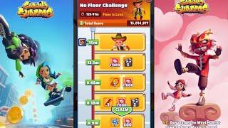Subway Surfers Floor Is Lava Hollywood || No Floor Challenge Stage 5 Gameplay Video Part 2