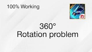 How to fix free fire 360 degrees rotation problem | 100℅ working trick | Free fire problems part 3