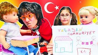 Okutay ve Cicisu! 29 Ekim - Cumhuriyet Bayramı'nı kutlayalım! Komik video. Kız erkek videoları