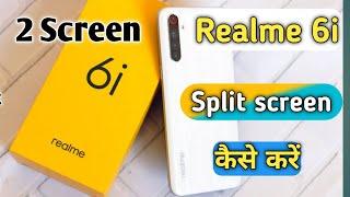 Realme 6i Split screen | Realme 6i me ek sath 2 app chalayen | Realme 6i 2 screen | Aks tech4u