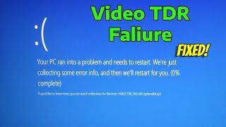 How To Fix Video TDR Faliure | atikmpag.sys in Windows 11