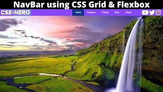 NavBar with CSS Grid & Flexbox Tutorial 2020 | Awesome HTML Navigation Bar