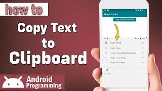 how to copy text to clipboard in android