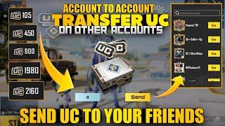 Send UC In Game To On Other Accounts | Send UC To Your Friends | New Update Features Give UC | PUBGM