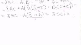 Boolean algebra #9: truth tables - into expressions (continued)