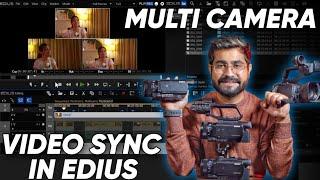 Automatic Multicam Camera Sync in Edius X | एक Click में करें Video को Sync