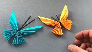 Origami Butterfly: How to fold a butterfly with paper. 