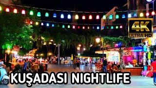 KUŞADASI TÜRKIYE NIGHTLIFE WALKING TOUR | July 4, 2022 | 4k UHD 60fps