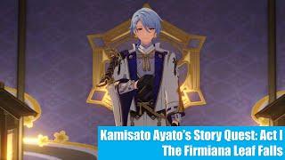 Genshin Impact | Kamisato Ayato's Story Quest: Act I: The Firmiana Leaf Falls (Japanese Dub)