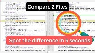 How to compare two files in notepad++ | Notepad++ tutorial | Compare files easily