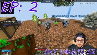 Best Raw Vault Start! Sky Vaults Episode 2 Season 2 Modded Minecraft