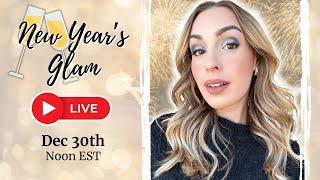 LIVE: New Year's Eve GRWM  Glam Smokey Eye Makeup Tutorial