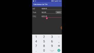 VAT calculator application for Android