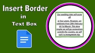 How to Insert Border to a Text Box on Google Slides